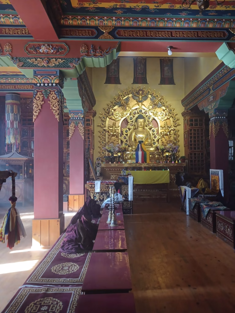 a buddhist monsatery's inside