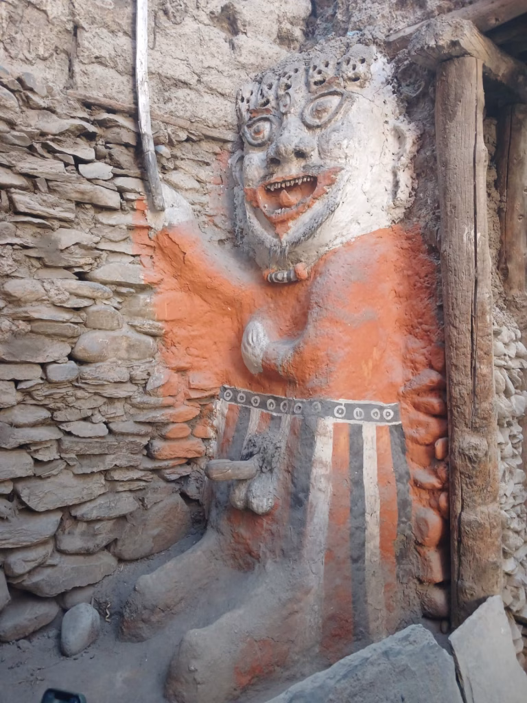 A unique stone style design in Kagbeni