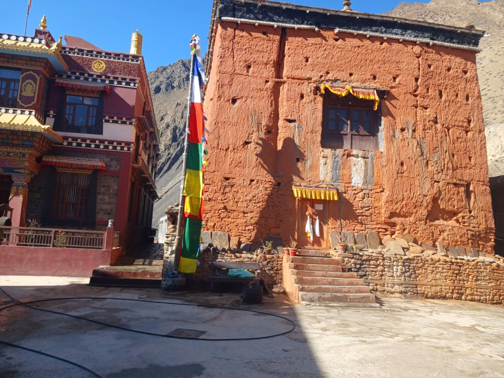 A brick and mud structure in Upper Mustang